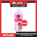 Pet Care Skin Soothing Shampoo 414ml (Aloe And Strawberry) For Soothes And Refreshes Pets Skin And Coat, Dog Shampoo
