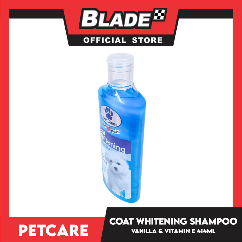 Pet Care Coat Whitening Shampoo 414ml (Vanilla And Vitamin E) Helps Brighten And Shine, White And Light Color Coats, Dog Shampoo
