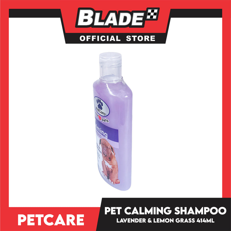 Pet Care Pet Calming Shampoo 414ml (Lavender And Lemon Grass) Helps Sooth And Relax Your Pet, Cleans And Conditions, Dog Shampoo