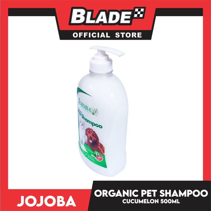 Jojoba Essence Organic Pet Shampoo 500ml (Cucumelon) Safe For Daily Use For Your Cats And Dogs