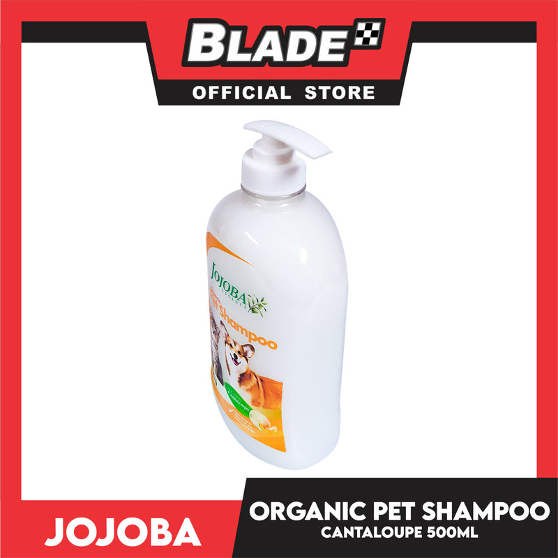 Jojoba Essence Organic Pet Shampoo 500ml (Cantaloupe) Safe For Daily Use For Your Cats And Dogs