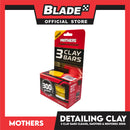 Mothers California Gold, 3 Clay Bars 300g Cleans, Smoothes And Restores 0472 Detailing Clay, Car Clay