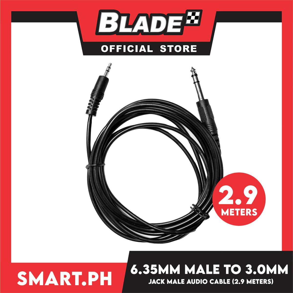 Audio 6.35mm Male To 3.0mm Jack Male Audio Cable, Audio Adapter Cable For Cellphone, Computer Amplifier