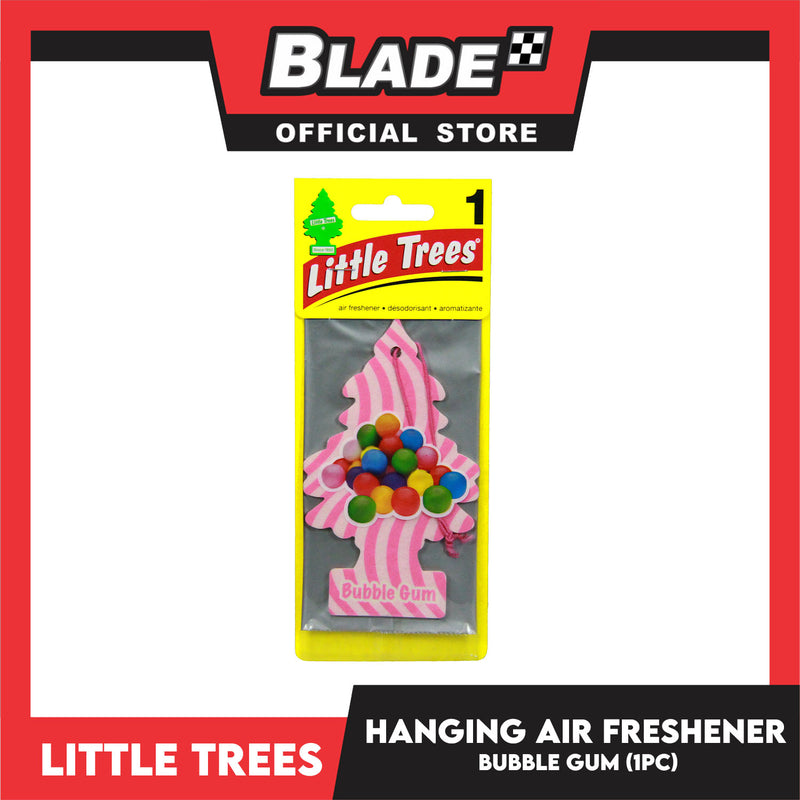 Little Trees Car Air Freshener 10348 (Bubble Gum) Hanging Tree Provides Long Lasting Scent