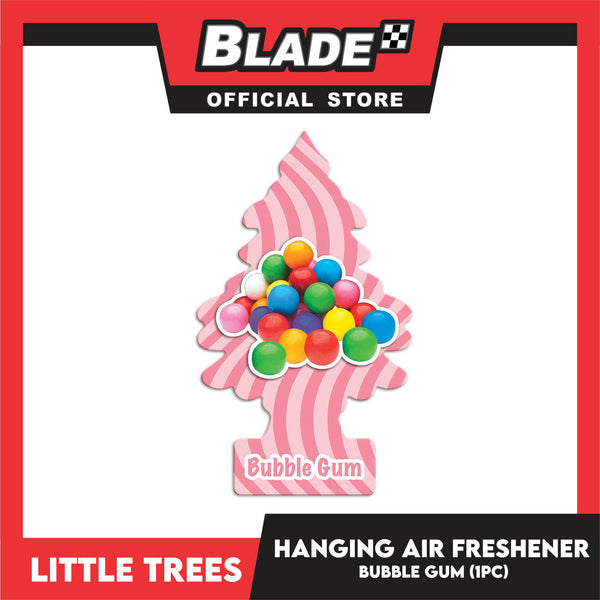 Little Trees Car Air Freshener 10348 (Bubble Gum) Hanging Tree Provides Long Lasting Scent