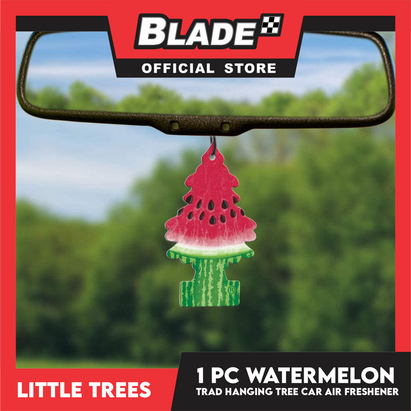 Little Trees Car Air Freshener 10320 (Watermelon) Hanging Tree Provides Long Lasting Scent