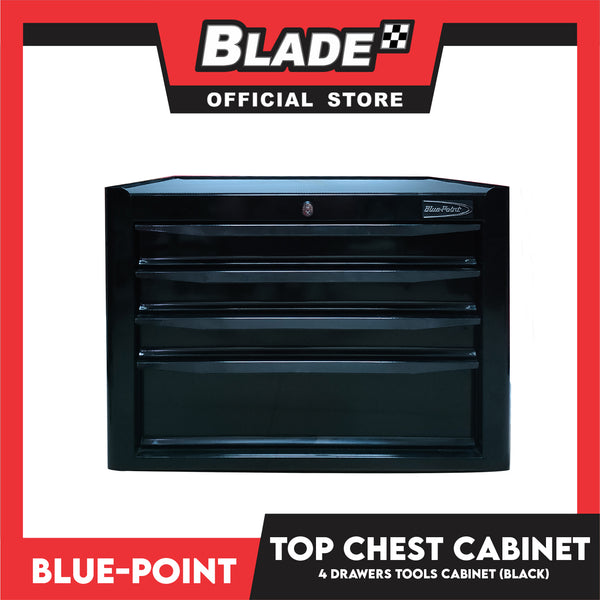 Blue-Point Top Chest Cabinet With 4 Drawer Tools Cabinet (Black) 68cm x 50cm x 41cm