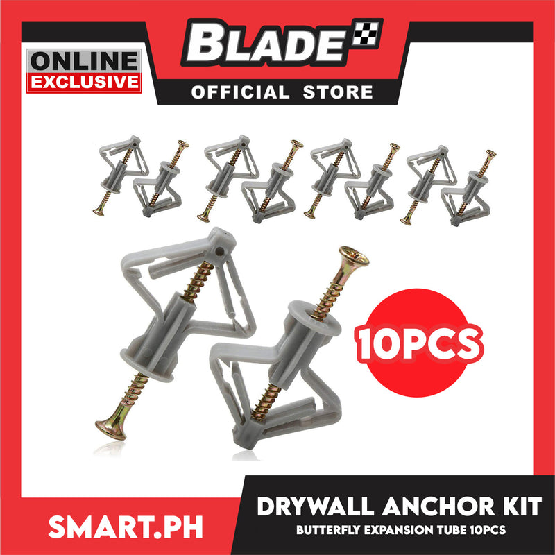 Aircraft Plastic Drywall Butterfly Anchor Kit (Set Of 10pcs) Butterfly