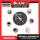 Aircraft Plastic Drywall Butterfly Anchor Kit (Set Of 10pcs) Butterfly Expansion Tube, Plastic Self Drilling Drywall Ribbed Anchors Assortment Kit Wall Installation (Gray)