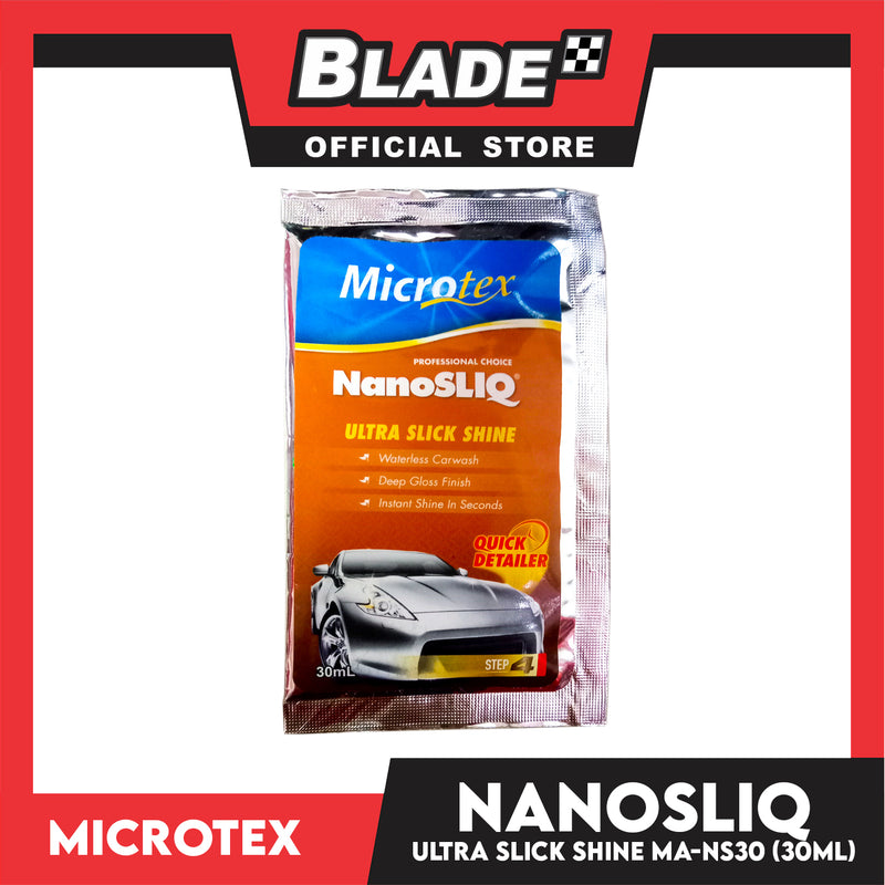 Microtex Nano Sliq Ultra Slick Shine, Quick Detailer 30ml Waterless Ca ...