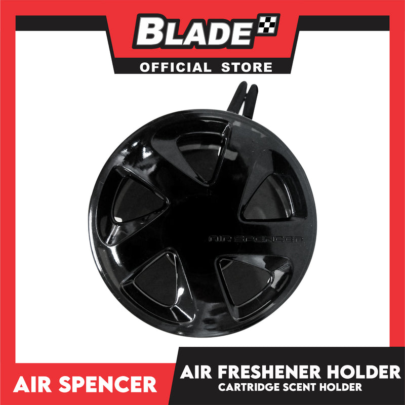 6pcs Air Spencer Air Freshener Cartridge Scent Holder Bundles (Black)