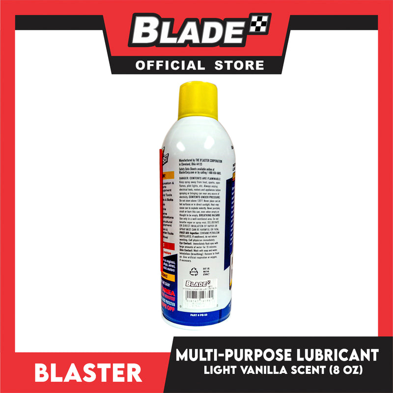 Blaster Pro-Grade Multi Purpose Lubricant Spray 8oz Reduce Friction And Wear Enhance Performance Protect Surface