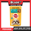 Pedigree Wet Food For Adult Dog, Complete And Balance Nutrition 130g (Chicken And Liver Flavor In Gravy)