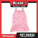 Pet Dress Pink Heart Spaghetti Dress DG-CTN118XL (Extra Large) Perfect Fit For Dogs And Cats, Pet Dress Clothes, Soft and Comfortable Pet Clothing