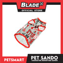 Pet Sando Apparel Character Design Red Sando DG-CTN124M (Medium) Perfect Fit For Dogs And Cats, Pet Clothes, Soft and Comfortable Pet Clothing