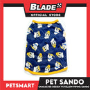 Pet Sando Apparel Character Design With Yellow Piping Sando DG-CTN125M (Medium) Perfect Fit For Dogs And Cats, Pet Clothes, Soft and Comfortable Pet Clothing