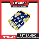 Pet Sando Apparel Character Design With Yellow Piping Sando DG-CTN125XL (Extra Large) Perfect Fit For Dogs And Cats, Pet Clothes, Soft and Comfortable Pet Clothing