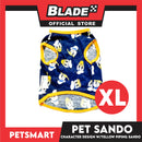 Pet Sando Apparel Character Design With Yellow Piping Sando DG-CTN125XL (Extra Large) Perfect Fit For Dogs And Cats, Pet Clothes, Soft and Comfortable Pet Clothing