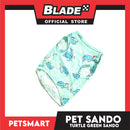 Pet Sando Apparel Turtle Green Sando DG-CTN126S (Small) Perfect Fit For Dogs And Cats, Pet Clothes, Soft and Comfortable Pet Clothing