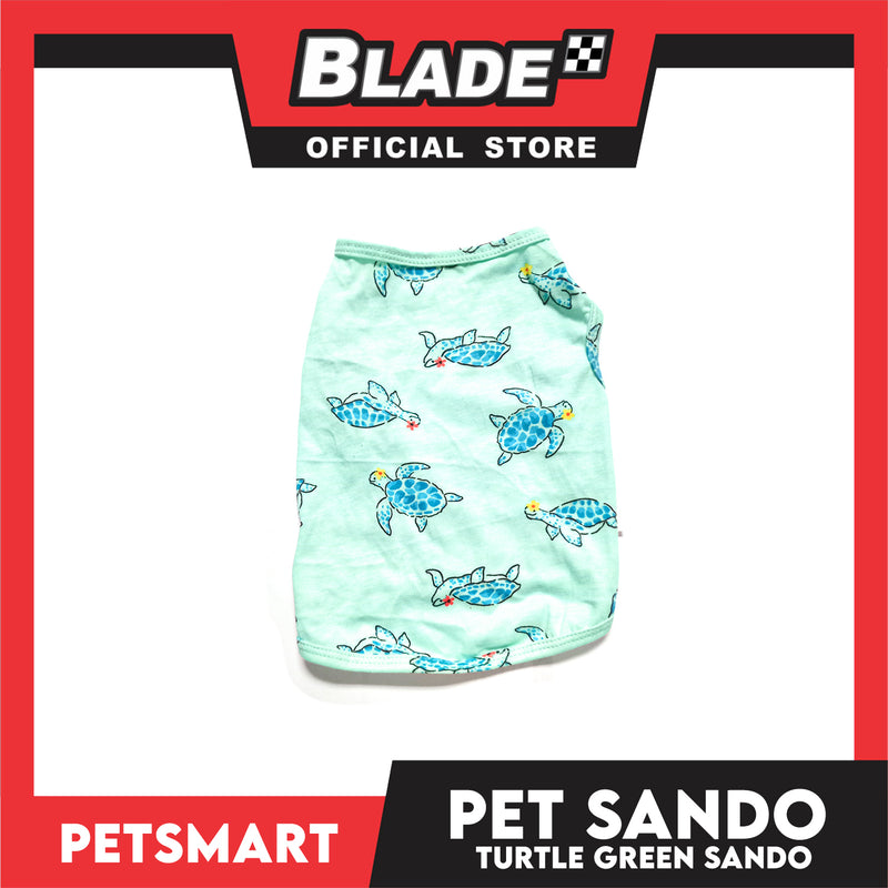 Pet Sando Apparel Turtle Green Sando DG-CTN126S (Small) Perfect Fit For Dogs And Cats, Pet Clothes, Soft and Comfortable Pet Clothing