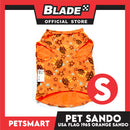 Pet Sando Apparel USA Flag 1965 Orange Sando DG-CTN127S (Small)