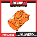 Pet Sando Apparel USA Flag 1965 Orange Sando DG-CTN127S (Small)