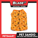 Pet Sando Apparel USA Flag 1965 Orange Sando DG-CTN127S (Small)