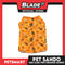 Pet Sando Apparel USA Flag 1965 Orange Sando DG-CTN127M (Medium) Perfect Fit For Dogs And Cats, Pet Clothes, Soft and Comfortable Pet Clothing