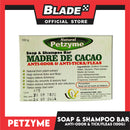 Petzyme Soap And Shampoo Bar Madre De Cacao 100g Anti-Odor And Anti-Ticks Fleas, Pets Soap