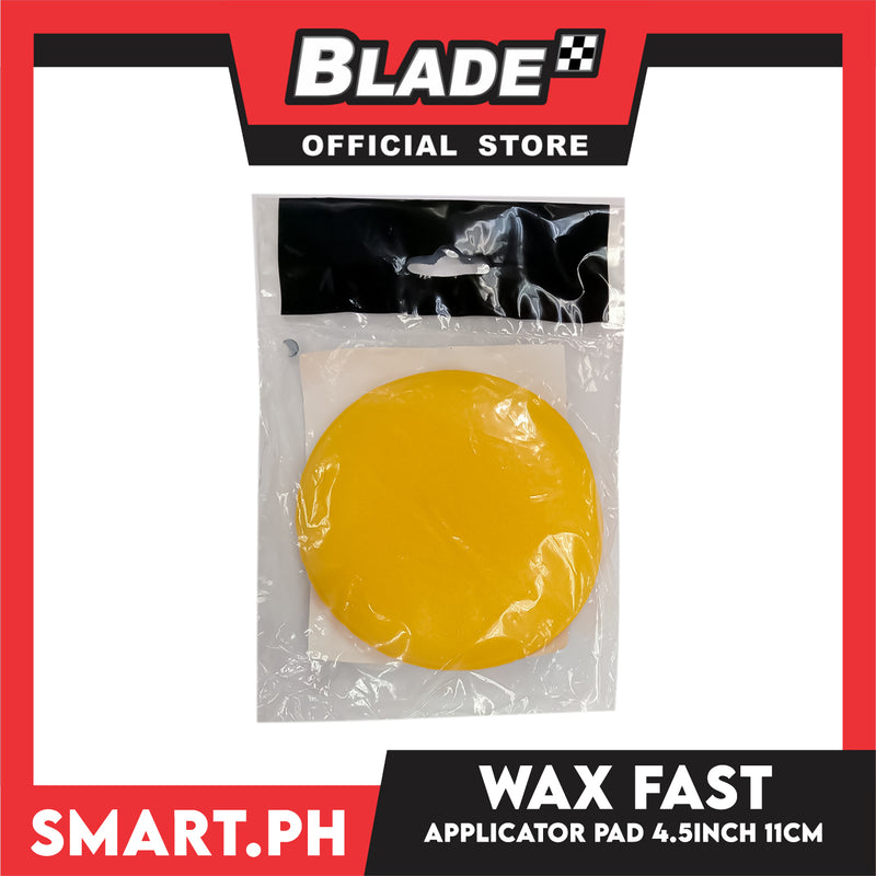 Car Wax Fast Applicator Pad 4.5 Inches Diameter SM85-537 Yellow Sponge Foam Applicator Pad Soft, Sponge Cleaning Tool