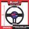 Sparco Steering Wheel Cover SPC1114GR (Black/Grey) for Toyota, Mitsubishi, Honda, Hyundai, Ford, Nissan, Suzuki, Isuzu, Kia, MG and more