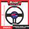 Sparco Steering Wheel Cover SPC1114RD (Black/Red) for Toyota, Mitsubishi, Honda, Hyundai, Ford, Nissan, Suzuki, Isuzu, Kia, MG and more