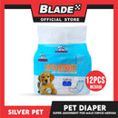 12pcs Silver Pet Super Absorbent Disposable Male Dog Wrap/ Diaper Medium