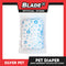 Silver Pet Super Absorbent Disposable Male Dog Wrap/ Diaper Large