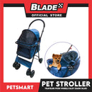 Pet Stroller Traveler Push Wheels BL07 (Dark Blue)