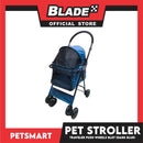 Pet Stroller Traveler Push Wheels BL07 (Dark Blue)