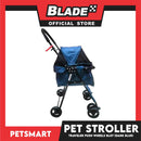 Pet Stroller Traveler Push Wheels BL07 (Dark Blue)