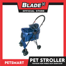 Pet Stroller Traveler Push Wheels BL07 (Dark Blue)