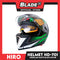 HIRO Helmet FU (Large) HD-701 Matte Black Rhyme Yellow Green Color (Modular)