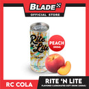 RC Cola Rite 'N Lite Peach Carbonated Flavored Drink 250ml
