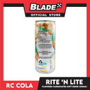 RC Cola Rite 'N Lite Peach Carbonated Flavored Drink 250ml