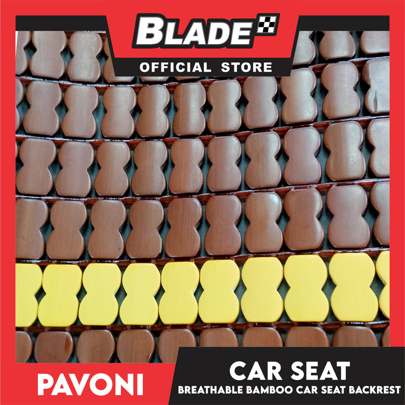 Pavoni Bamboo Car Seat 58cm x 45cm x 44cm Breathable Backrest Car Seat