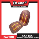Pavoni Bamboo Car Seat 58cm x 45cm x 44cm Breathable Backrest Car Seat
