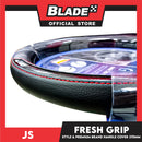 JS Fresh Grip Steering Wheel Cover Fresh Grip, Hand Grab 370mm Universal Fits For All Cars