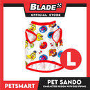 Pet Sando Clothes, Character Design With Red Piping DG-CTN129L (Large)