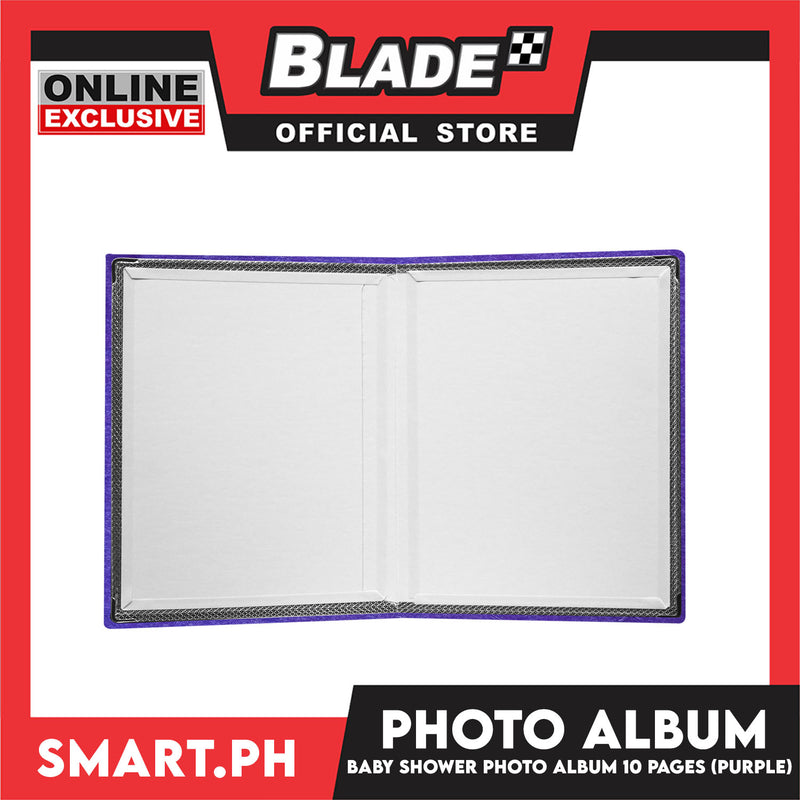 Photo Album With 10 Pages For 8R Size (Purple) Perfect To Preserve Your Special Memories, Picture Storage Scrapbook Album