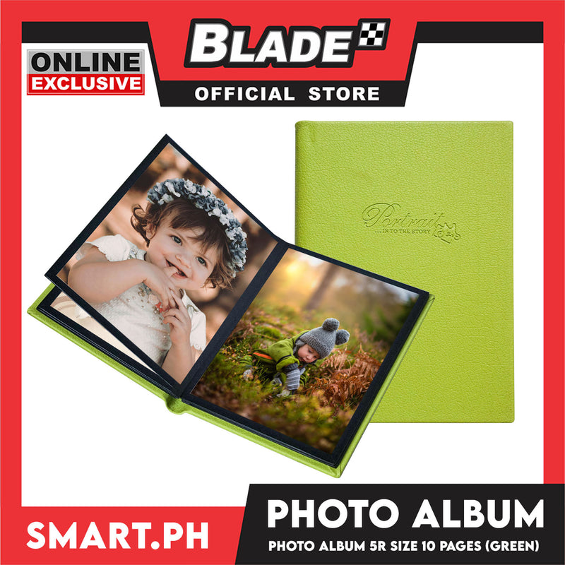 Photo Album With 10 Pages For 5R Size (Green) Perfect To Preserve