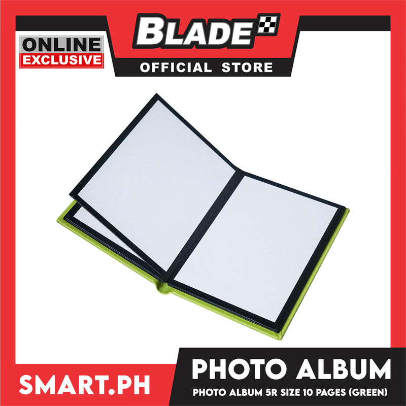 Photo Album With 10 Pages For 5R Size (Green) Perfect To Preserve Your Special Memories, Picture Storage Scrapbook Album