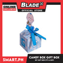 Candy Box DIY Gift Box Blue Color 12cm (It's A Boy) Perfect For Party Giveaway, Souvenir (Assorted Designs)