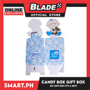 Candy Box DIY Gift Box Blue Color 12cm (It's A Boy) Perfect For Party Giveaway, Souvenir (Assorted Designs)